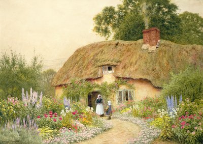 A Devon Cottage by Arthur Claude Strachan